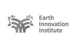 Logo of the Earth Innovation Institute featuring stylized, curved lines resembling plants or sprouts, with the organization